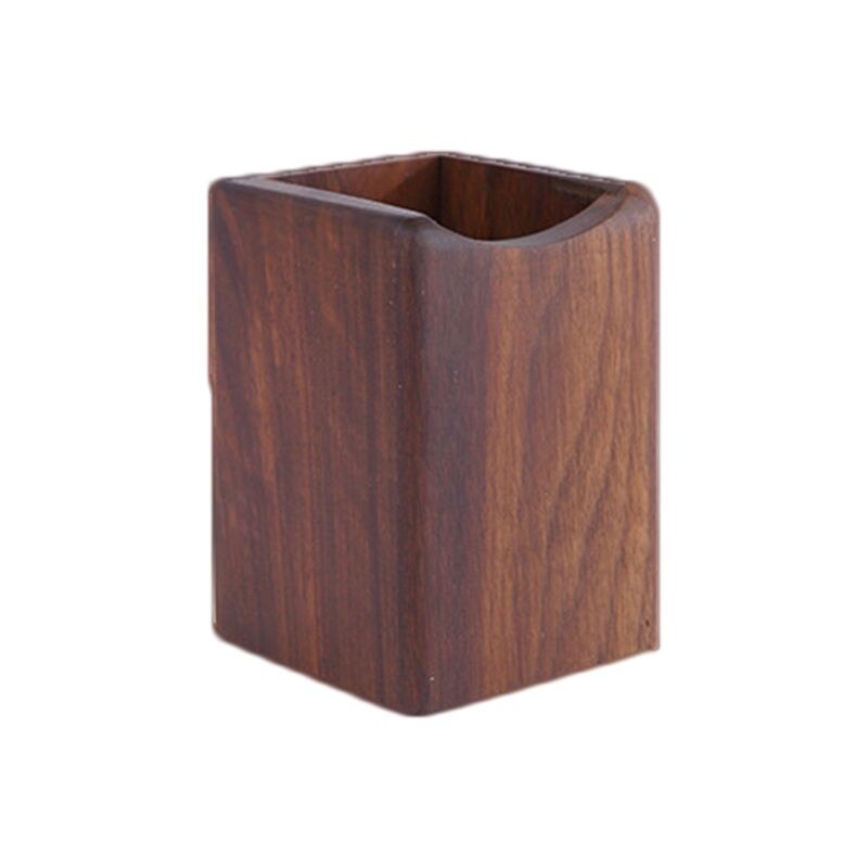Natural Wooden Pen Pencil Holder Multiple-use Desk Organizer Storage Box Desktop