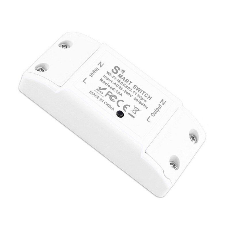 10A Tuya WiFi Smart Switch Breaker Timer Smart Home Automation For Alexa Google Home Universal Switch, Wireless Remote Control: Light Grey