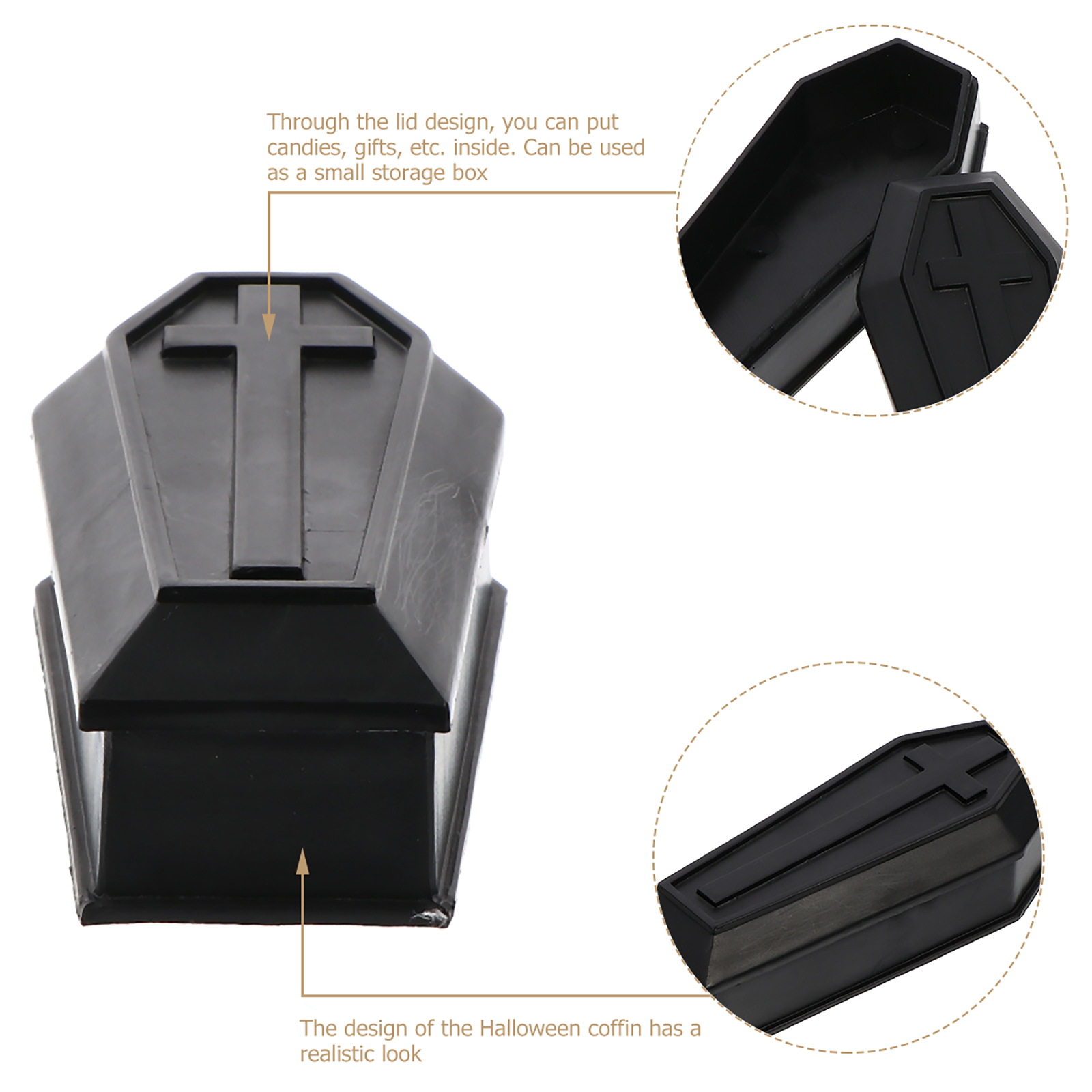 Haunted House Prop Prank Prop Coffin Decor Coffin Ornament