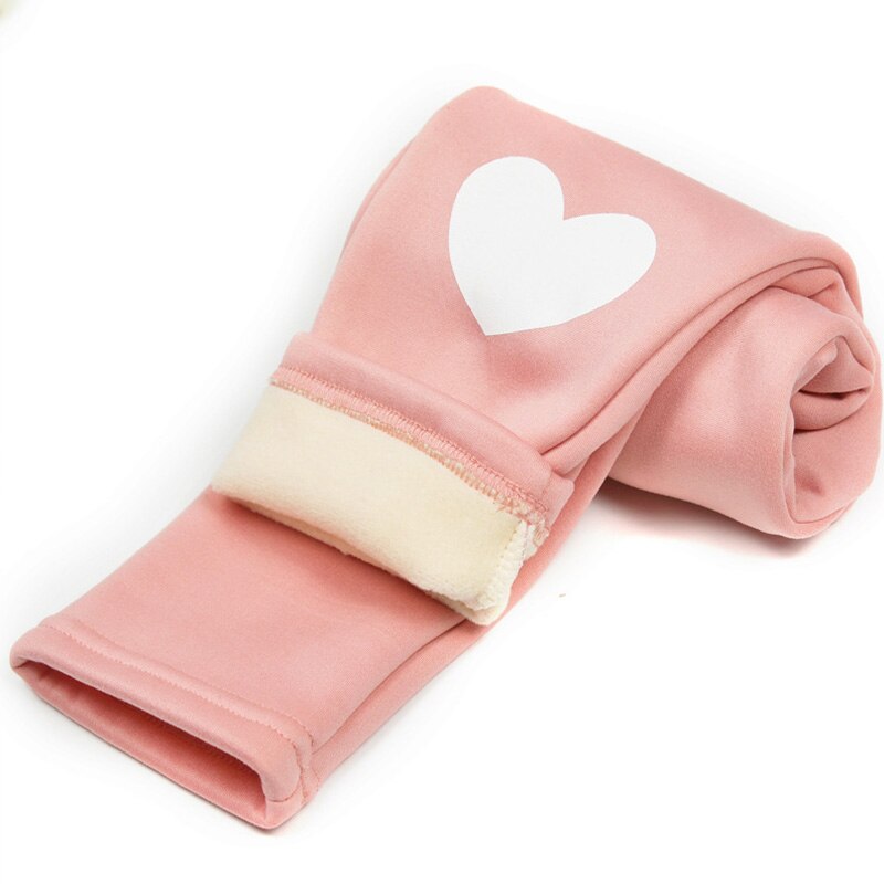 Humor Bear Girls Pants Trousers Children Girls Autumn And Winter Sweet Love Big Pants Casual Pants Plus Velvet Leggings