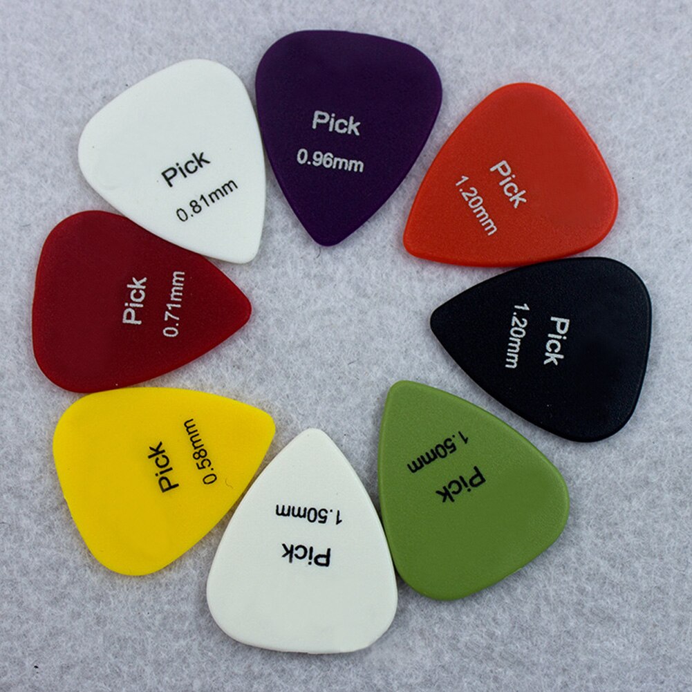 20pcs 0.58mm 0.98mm 1.5mm Glad ABS Plectrums Plectrum Duurzaam Plectrums voor Gitaar Bas Ukelele spelers: 1.5mm