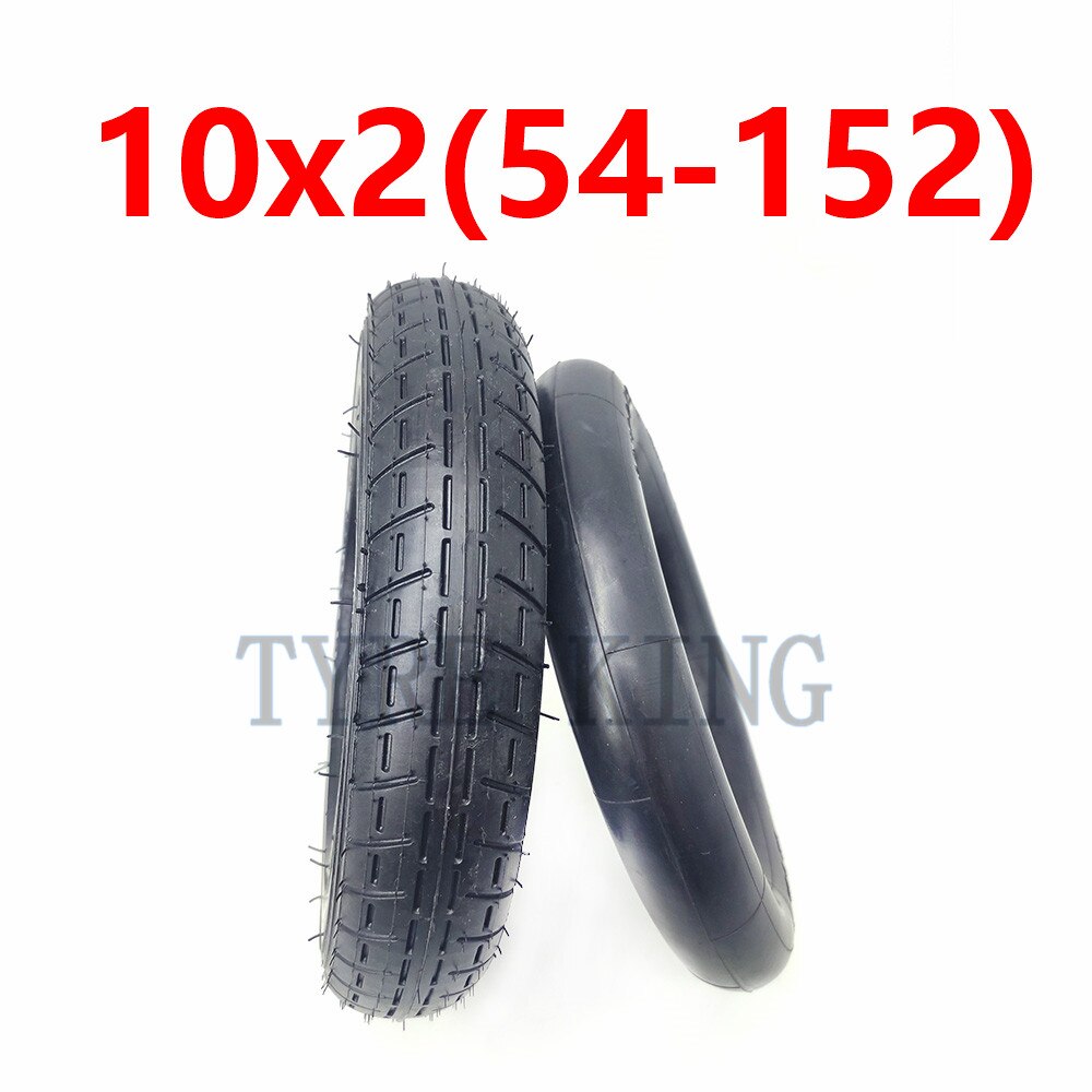 10 Inch Tyre 10x2.0 (54-152) Inner Tube Outer Tire for Electric Scooter Children's Bicycle Baby Carriage