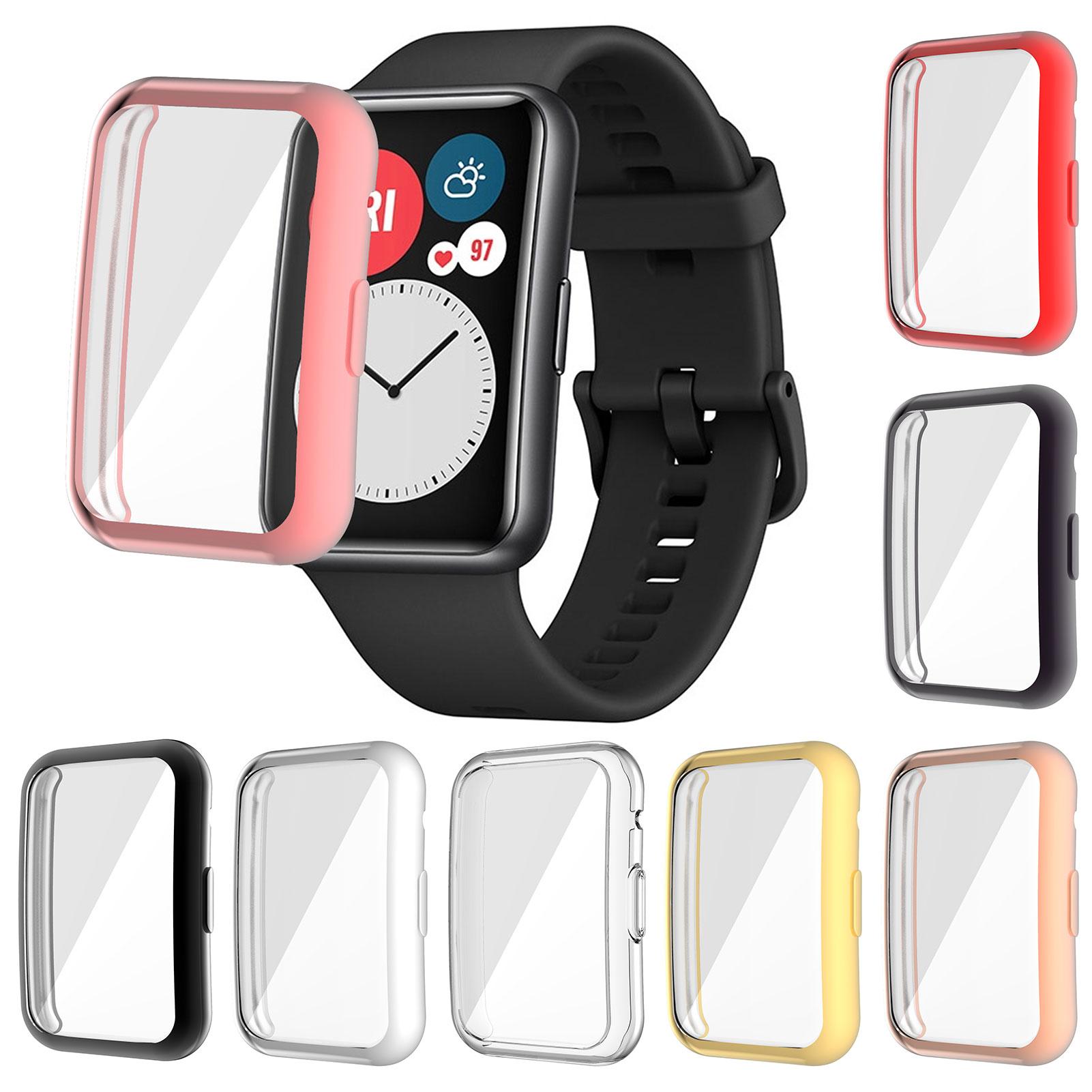 Anti-Kras Full Rand Smart Armband Beschermhoes Cover Voor Huawei Horloge Fit Horloge Accessoire Horloge Beschermhoes Tpu
