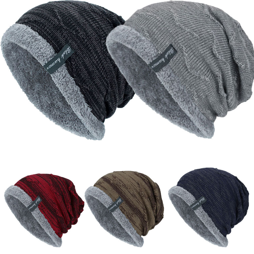 Warm Wintter Cat For Women And Men Unisex Plush Knitted Baggy Beanie Knit Hat Snow Caps Elastic Free Szie