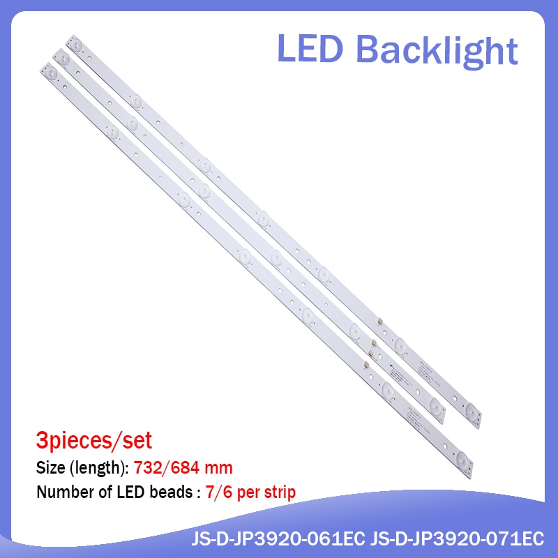 Led Backlight Strip Lamp Voor JS-D-JP3920-061EC JS-D-JP3920-071EC E39F2000 Mcpcb Akai AKTV401 AKTV403 AKTV4021 D39-F2000 LC390TA
