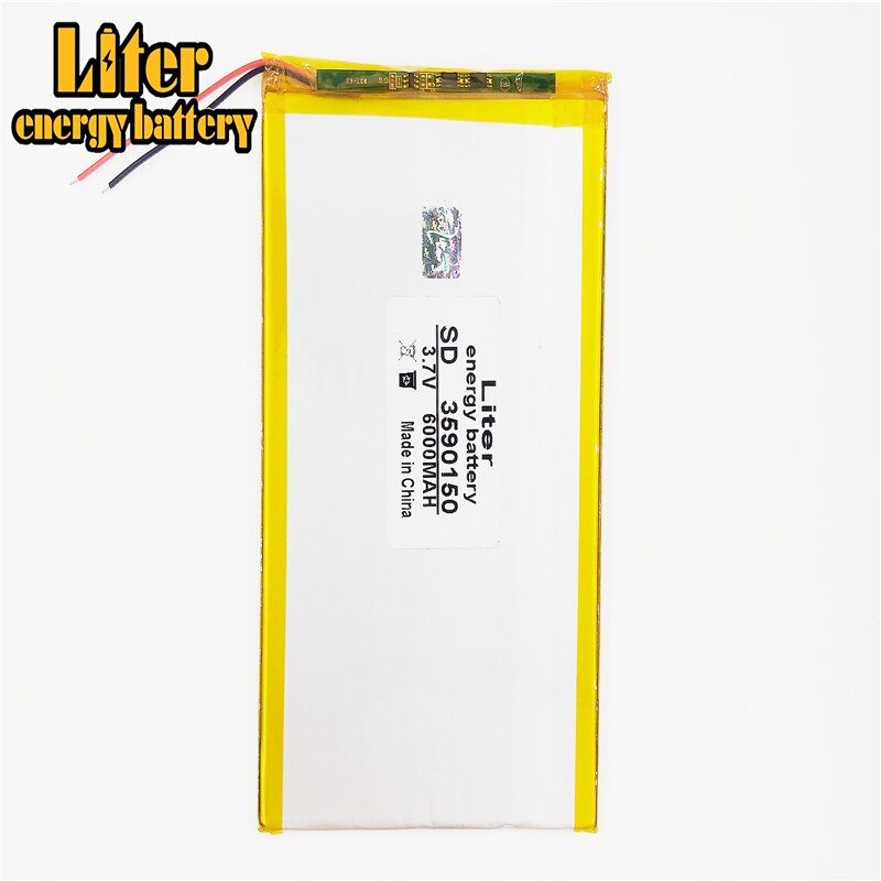 3.7V Polymer battery 9 inches tablet battery domestic the built-in rechargeable battery 6000 mah 3590150