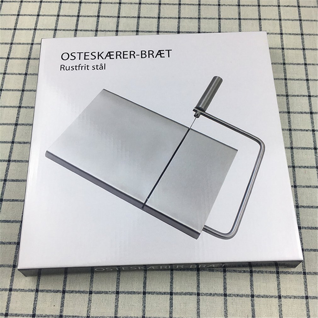 Stainless Steel Cheese Slicer Grater Section Butter Shredder Cutting Board Cloth Department Platform Cheese Raller