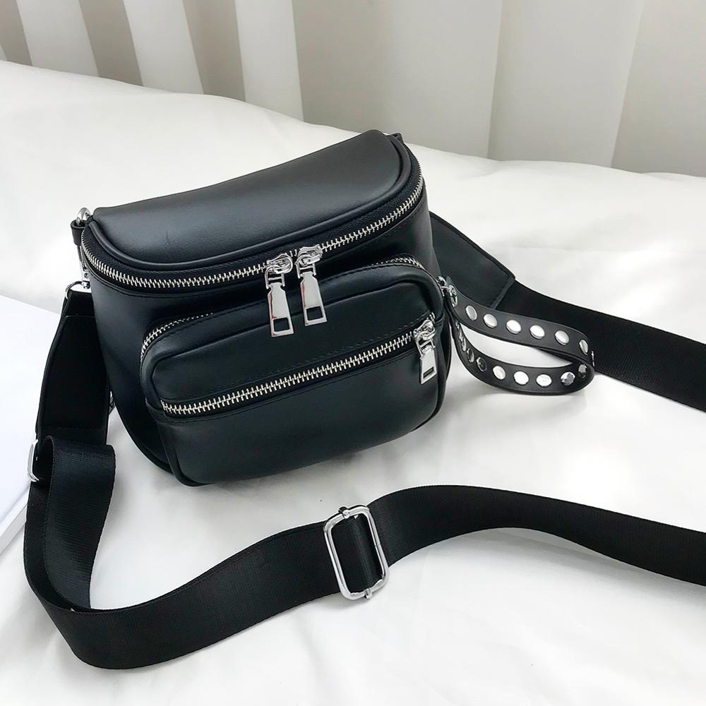 Bolso de hombro de Color liso para mujer, bandolera de piel sintética de gran capacidad, informal