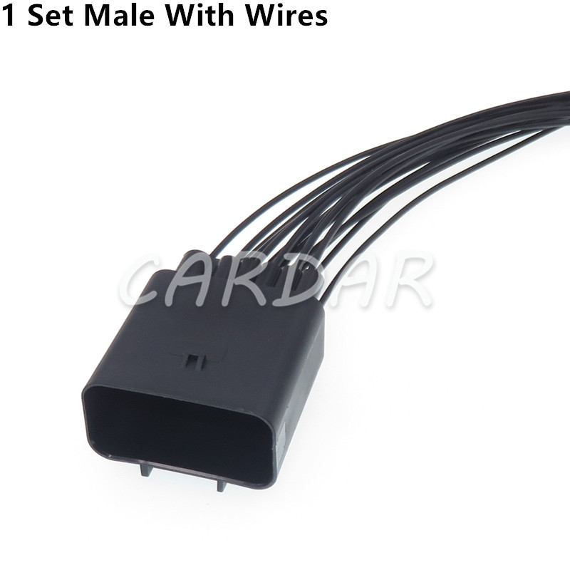 Prise étanche pour voiture, assemblage AC, connecteur électrique, prise automobile, 1 jeu, 16 broches, 2304884-1, 2304887-1: Marron