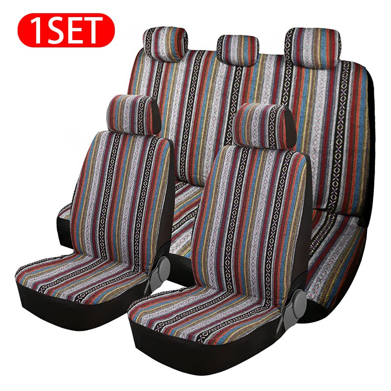 WRC 007589 Couvre-Siège Auto, Design Siège Baquet, Racing Noir/Orange 7589
