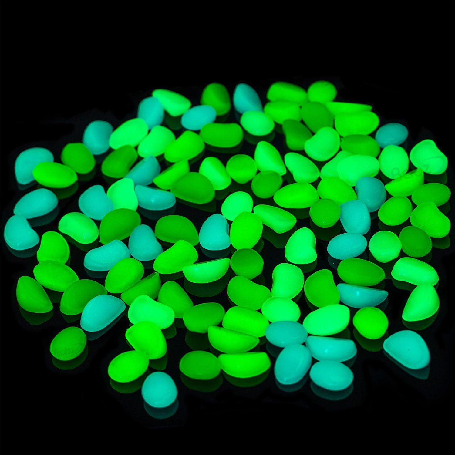 Pierres scintillantes dans le noir, 10 pièces, décor d'aquarium, galets lumineux pour passerelle, jardin, fête, 3