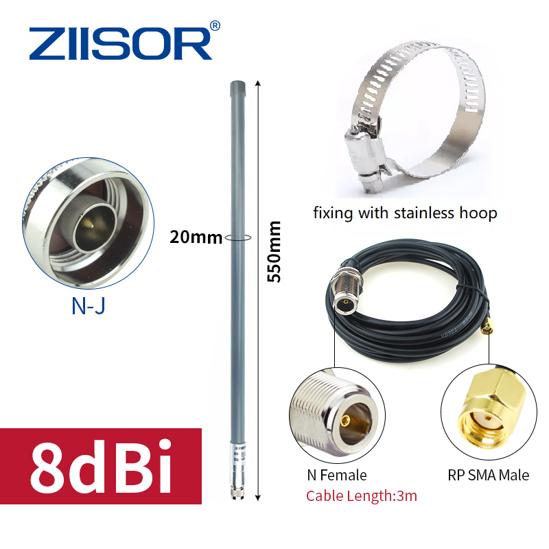 Antenne LoRa 868 MHz 10 DBi – Fouet Souple 17 Cm SMA Mâle – Pour Meshtastic, Communication Longue Distance
