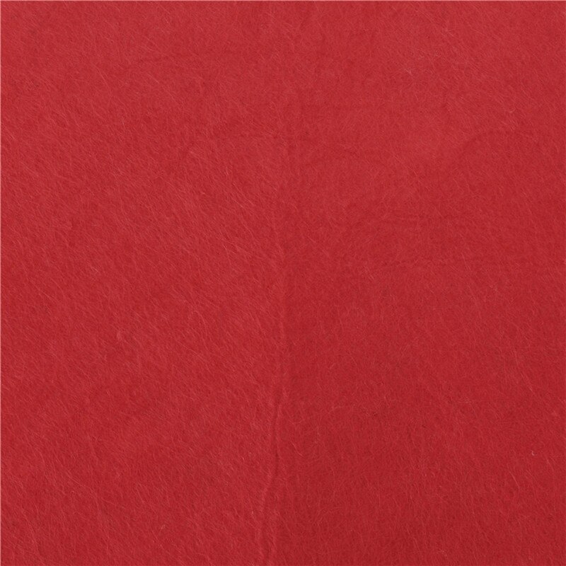 Vilt Stof Vel - 50x40cm - Polyester - Patchwork - voor DIY Knutselen: Rood