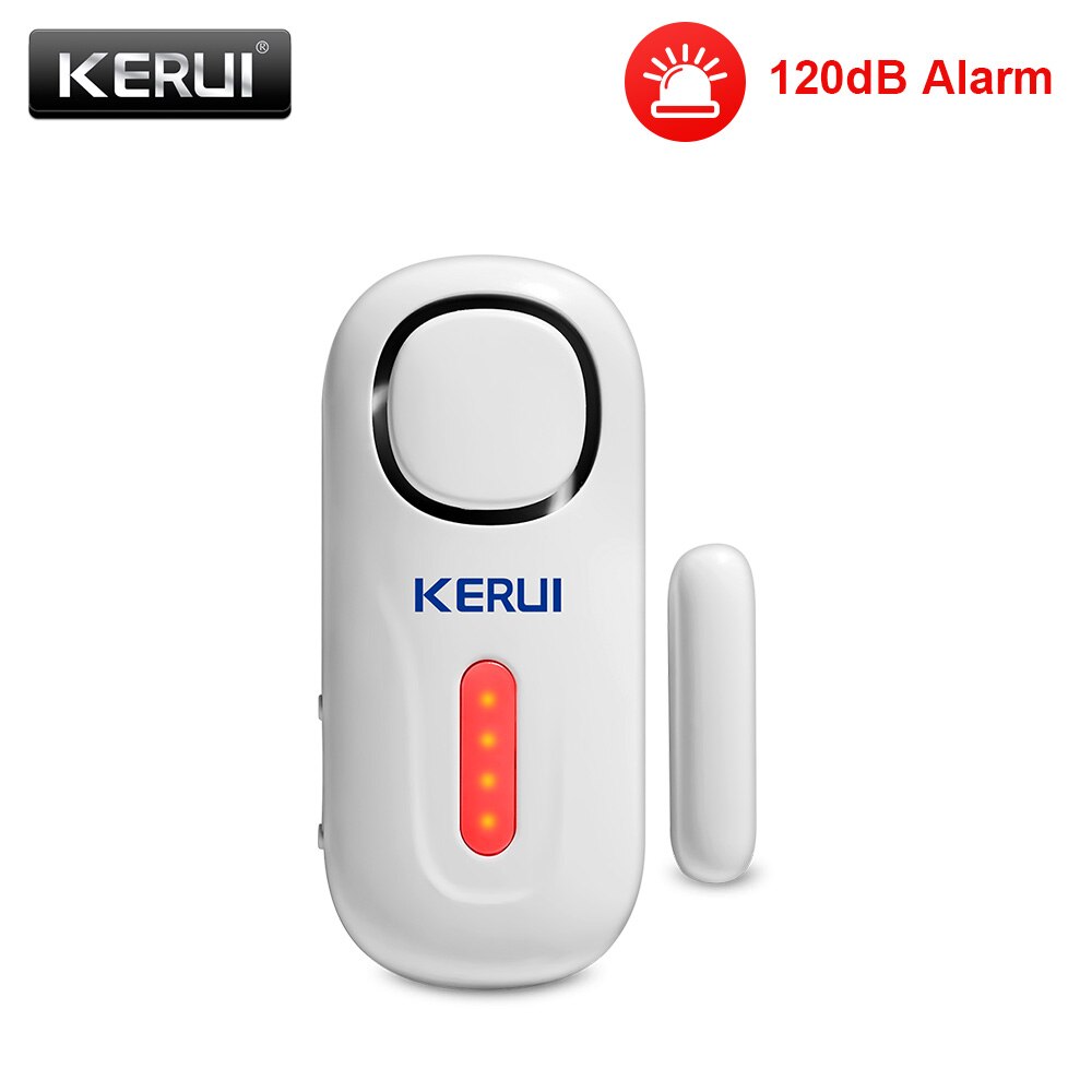 KERUI 120DB Wireless Door/Window Entry Security Burglar Sensor Alarm PIR Magnetic Smart Home Garage System Remote Control Led: KIT1 Alarm