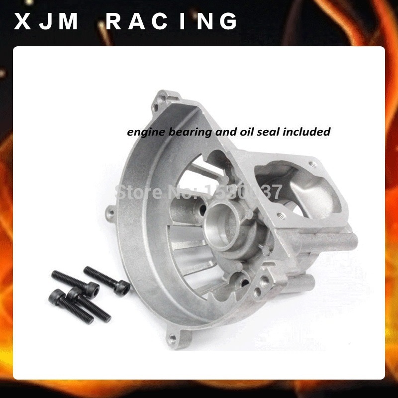 4 loch Kurbelgehäuse (einschließlich Lager, Öl Dichtung) für 1/5 HPI ROFUN ROVAN KM Baja 23cc 29cc 30,5 cc Motor Teile