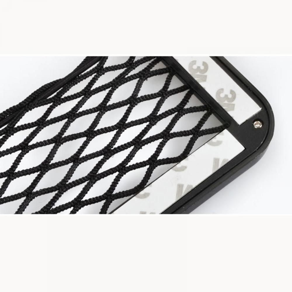 1pc Auto Car Seat Side Back Storage Net Bag Phone Holder Pocket Organizer Gps Phone Pen Card Debris Storage Bag Car Accessories