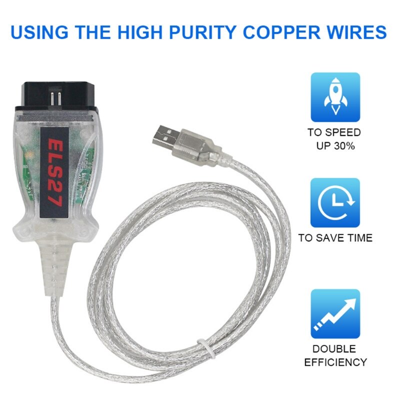 448F 1Piece Vehicle Detection Tools Durable Diagnostic Scanner FORScan Code Reader ELS27 OBD2 Car Accessories