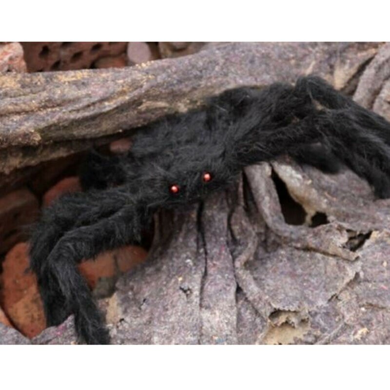 Araña, decoración de Halloween, Casa Encantada, accesorio de interior, exterior, negro, gigante, EE. UU.