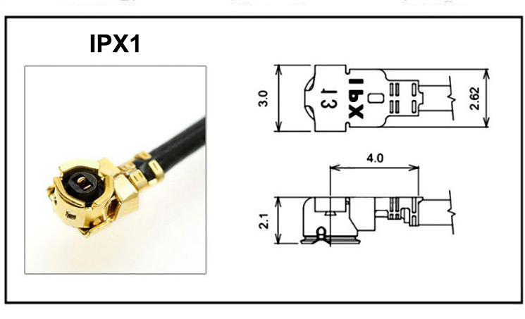 MHF4 to SMA Cable RP-SMA Female to uFL/u.FL IPX4 SMA Female 0.81mm for WIFI Antenna RG0.81MM Pigtail Extension