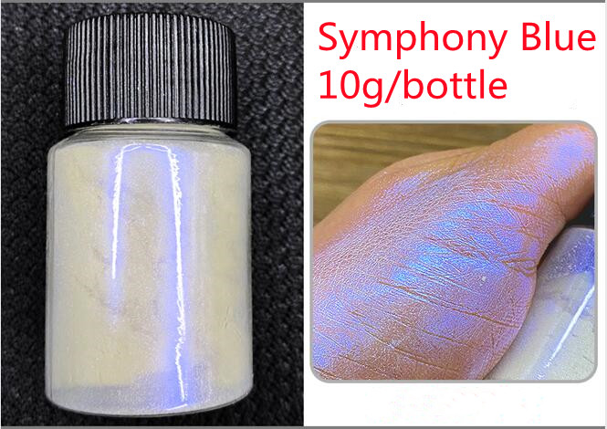 Poudre de Mica pour ongles, pigment symphonique, perle, effet sirène, pour peinture en résine, fabrication de bijoux, colorants nacrés: Rouge