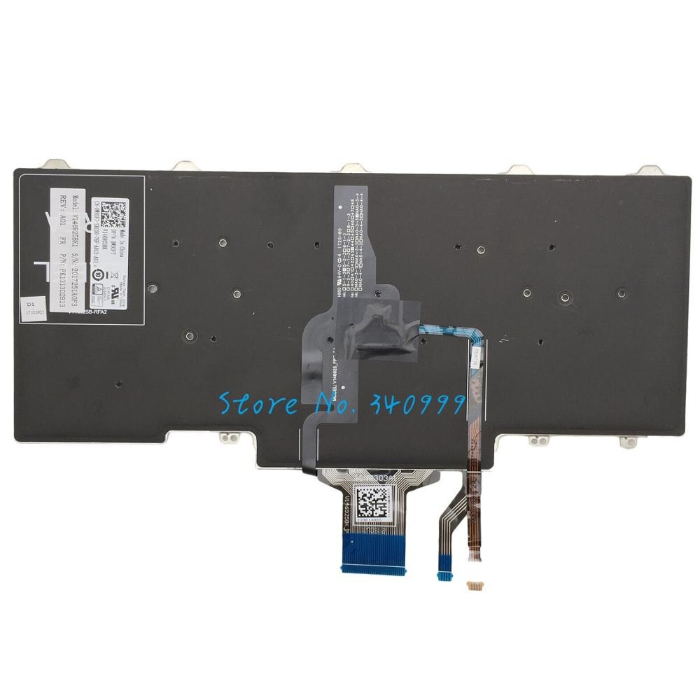 Azerty French For DELL Latitude E5450 E5470 E7450 E7470 Laptop Keyboard With Backlit Mouse