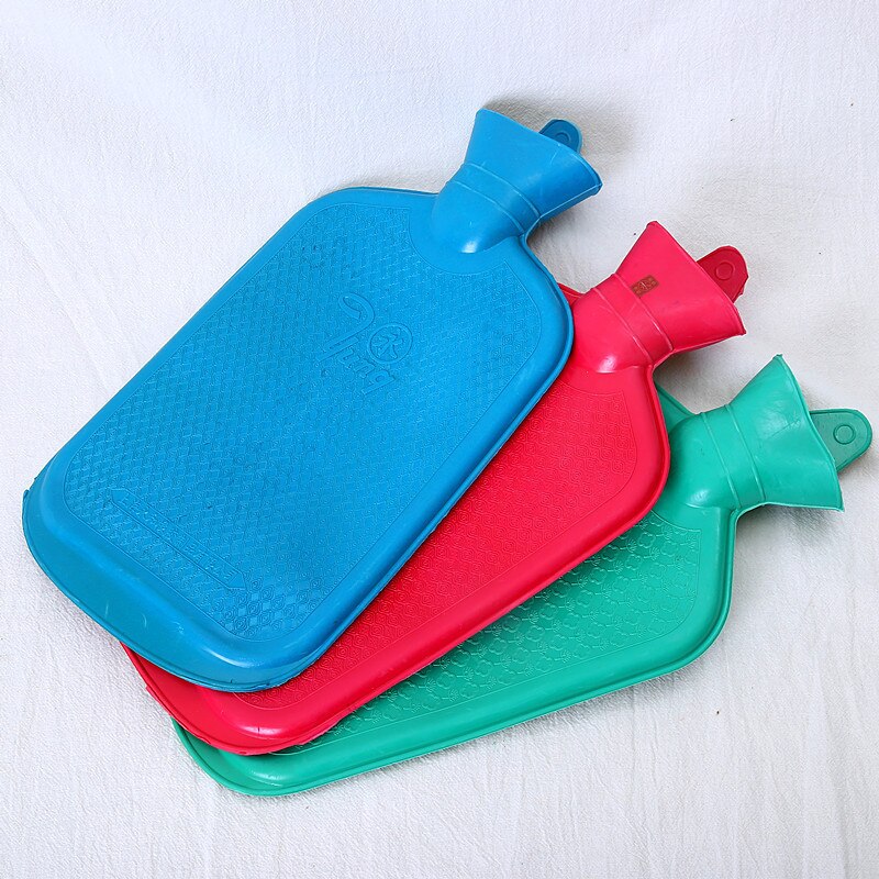 Water Bottle Bag Solid Color Thick PVC Silicone Rubber Water Bottle Irrigation Hand Warmers Warm Palace Warm Bag