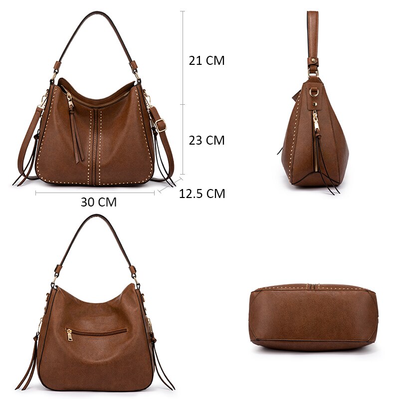 REALER women handbags classic shoulder crossbody bag female casual large capacity totes For ladies hobos bags