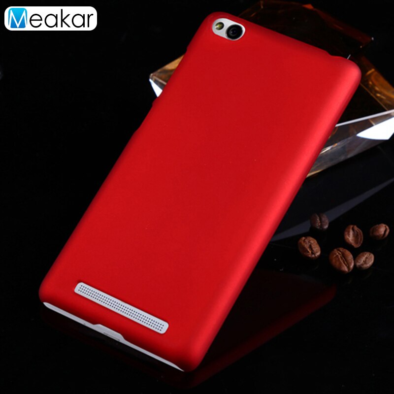 Matowa plastikowa pokrywa Coque 5.0 dla Xiaomi Redmi 3 skrzynka dla Xiaomi Redmi 3 Redmi3 telefon powrót Coque pokrywy skrzynka: czerwony