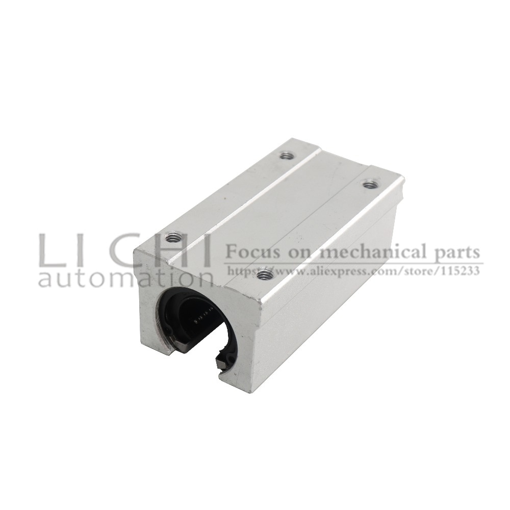 1 stk sbr 16 luu sbr 20 luu aluminiumsblok lineær bevægelse kugleleje glideblok match brug sbr 12 sbr 16 sbr 20 sbr 25 lineær styreskinne