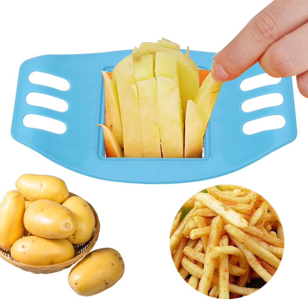 Aardappel Snijden Keuken Tool Gadget Chopper Chips Maken Tool Franse Fry Cutter Groente Aardappel Slicer Cutter