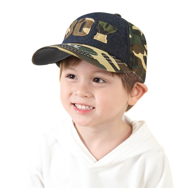 Baby Baseball Cap Voor Kinderen Brief Jongen Camou... – Grandado