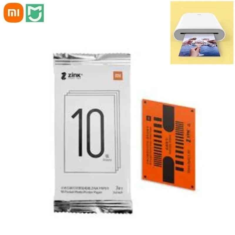 100% Xiaomi kieszeń drukarka papier ZINK Samoprzylepne arkusze robić drukowania zdjęć Xiaomi 3-calowa mini kieszonkowa drukarka fotograficzna Tylko papier