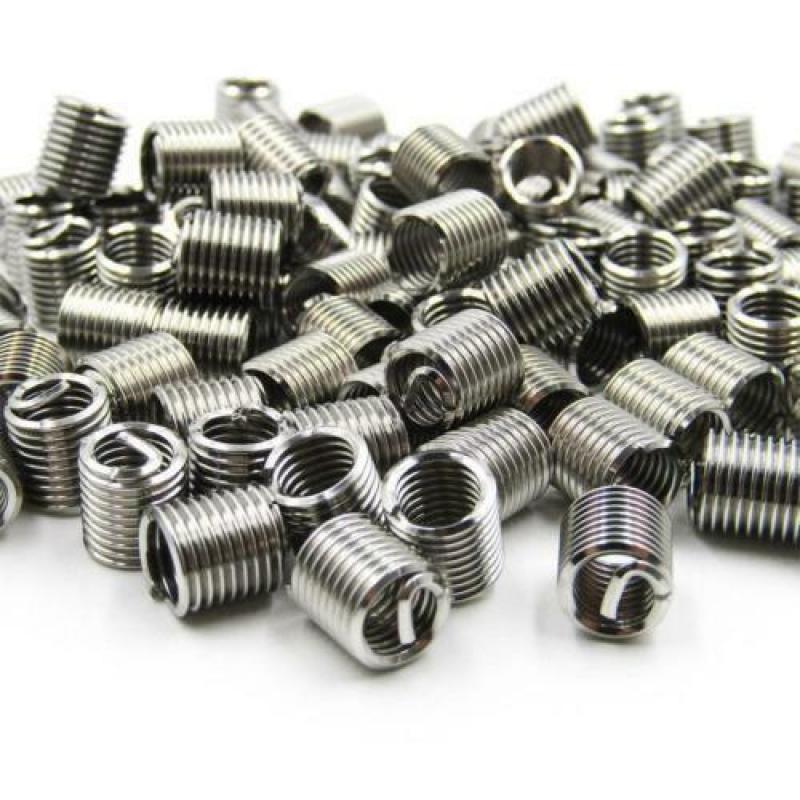 Insertos roscados de acero inoxidable, M3 M4 M5 M6 M8 M10 M12 de reparación, manga de tornillo de alambre, 10/50 Uds.