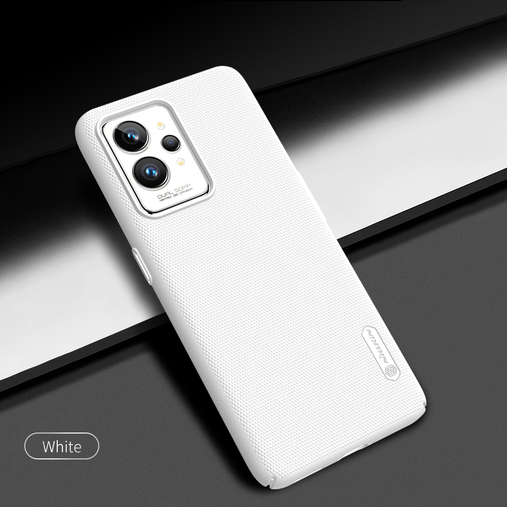 Hülle für Realme GT 2 Pro Nillkin Frosted Shield Matt PC Harte Rückseitige Handyhülle für OPPO Realme GT2 Pro Case: WHITE