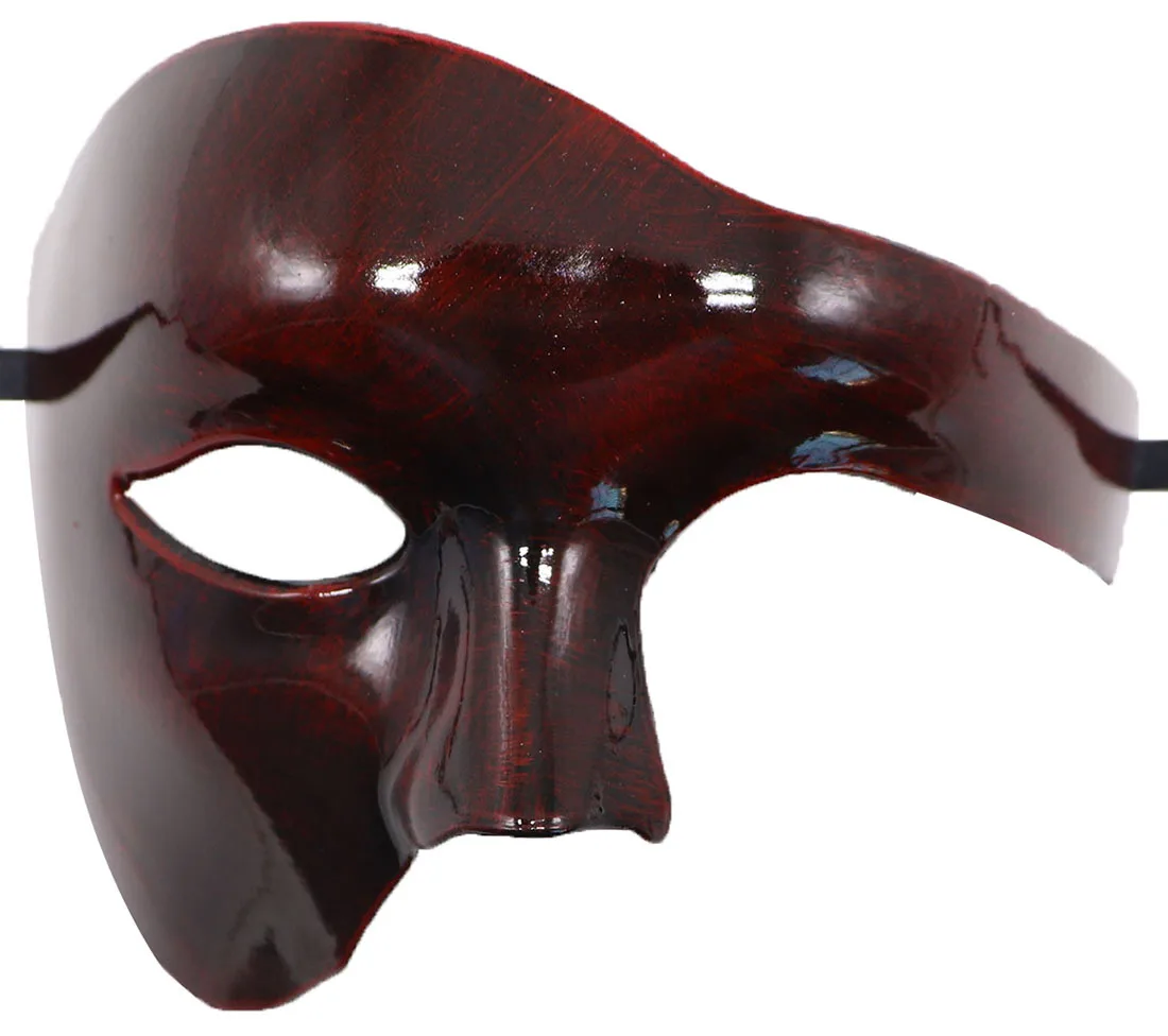 Steampunk Phantom Plastic Adult Half Face Mask Carnival Festival Bar Opera Stage Costume Prop Halloween Party Cosplay: Khaki