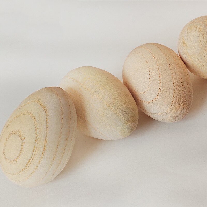 8 Stuks Houten Ei Shakers Musical Percussie Instrumentsmusic Ei Speelgoed Set Voor Kind Speelgoed Diy Schilderen Muziek Leren