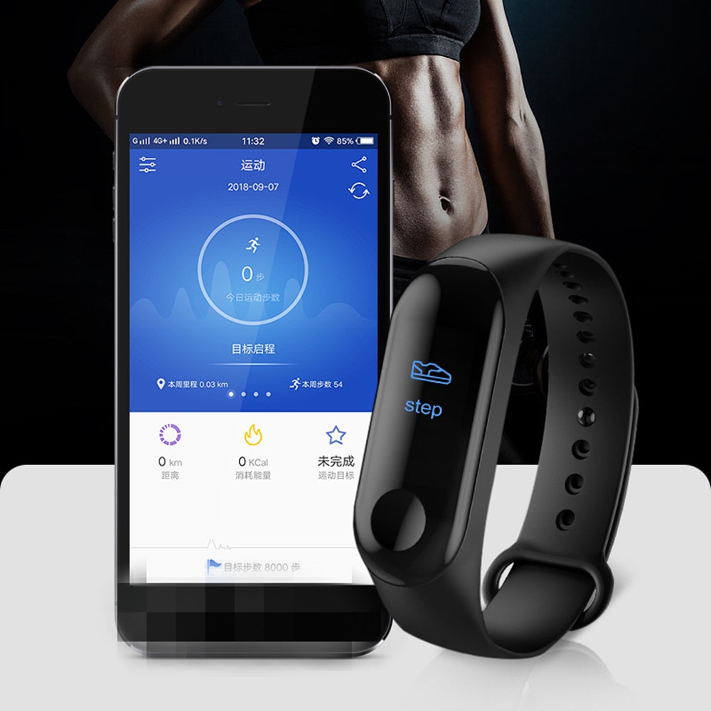 Fxm klokker mandig digital se kvinner pulsmåler blodtrykk Fitness sporer sport smart menn se klokke ios android