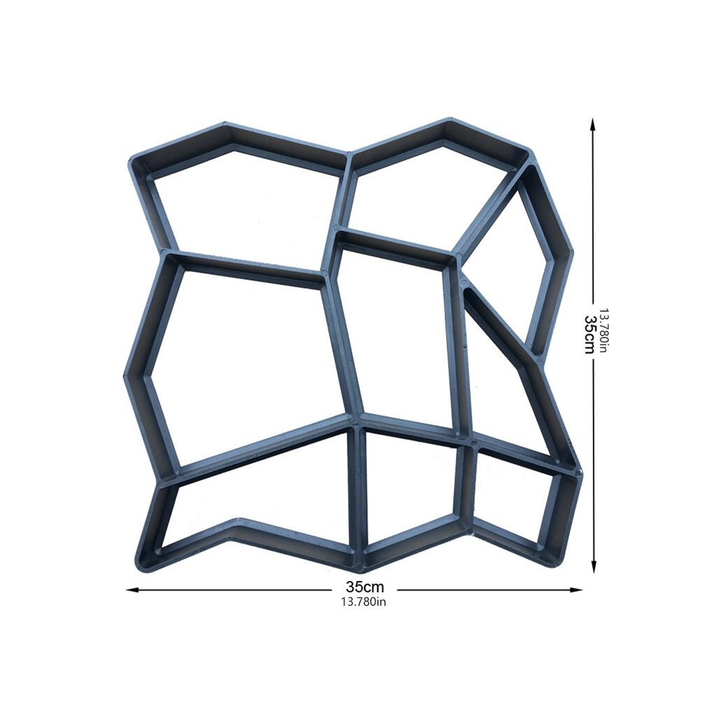 Garden Paving Molds Jardin DIY Plastic Walk Road Path Maker Jardineria Garden Paving Stone Concrete Mould для сада и огорода