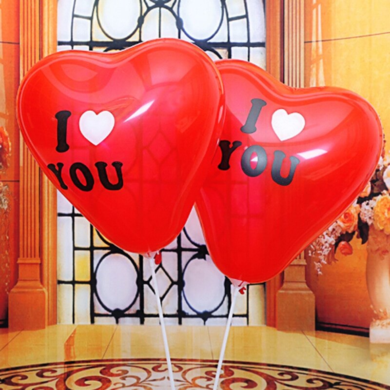 10PCS Love Heart Shape Romantic Latex Party Ballons Baby Shower Decorations Toys