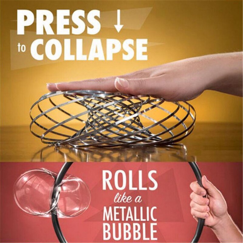 Magic Ring Toroflux Torofluxus Flowtoy Amazing Flow Rings Toys Kinetic Spring Toy Funny Outdoor Game Intelligent Toy Fidget