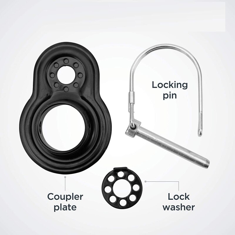 Portable Bike Bicycle Trailer Hitch Coupler Attachment Angled Elbow Mount Linker Adapter Instep Schwinn Trailers