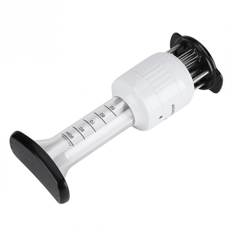 Top Stainless Steel Meat Marinade Tenderizer Needle Steaks Flavor Cook Kitchen Tool