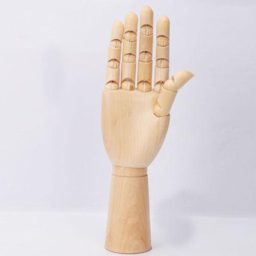 10" Wooden Artist Right Hand Manikin Art Model SKETCH Crafts Decoracao