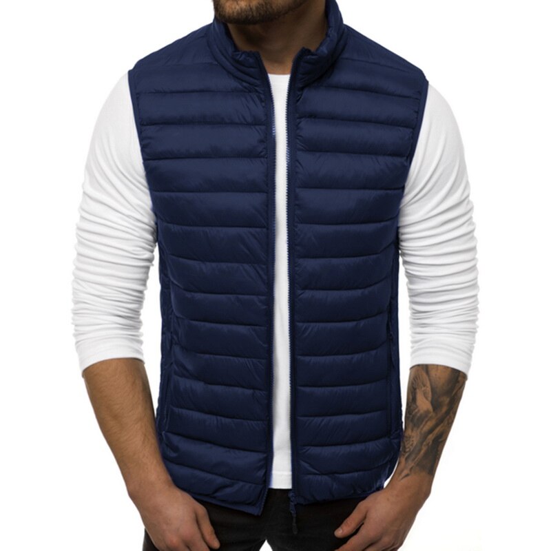 2020 moda masculina algodão colete sem mangas jaqu... – Vicedeal