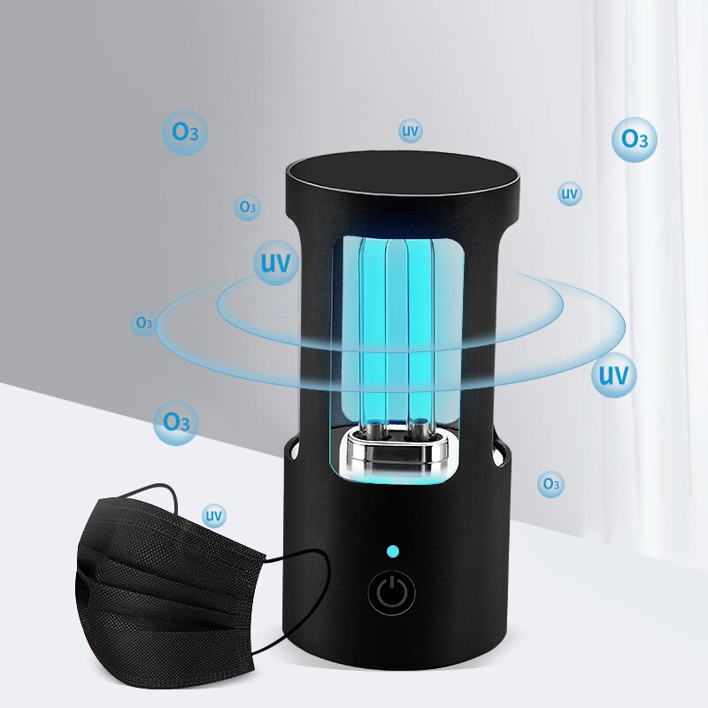 UVC Light Ultraviolet Germicidal Lamp Bedroom Wardrobe Rechargeable USB Kill Virus Sterilization Lamp Ozone UV Disinfection Lamp