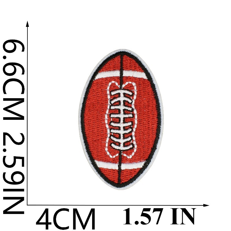 Sports Style Rugby Embroidery Patch Sticker 26 English Letters Clothes Decorative Cloth Sticker Team Chapter Boy Embroidery Piec: Laser Bright