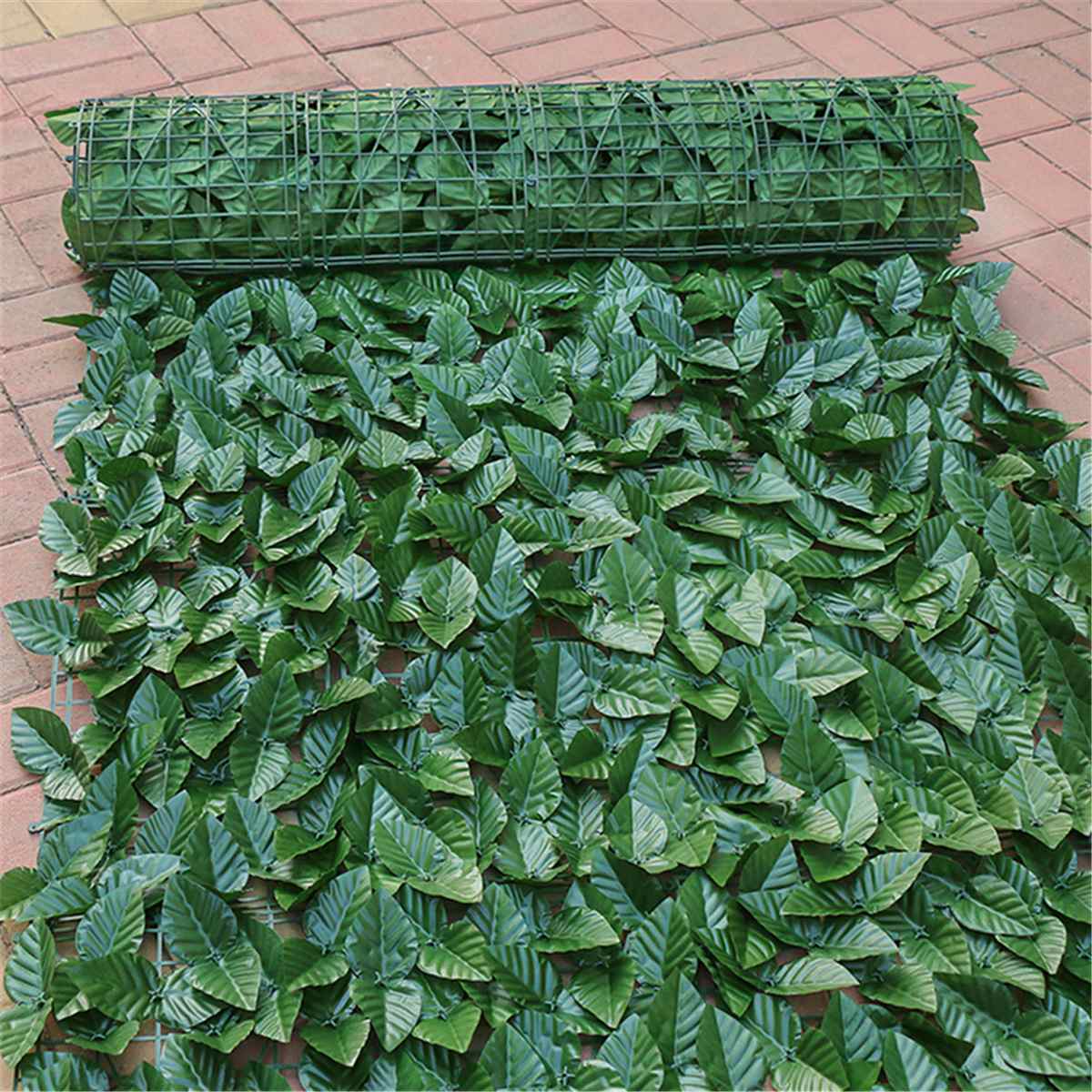 Artificial Leaf Garden Fence Screening Roll UV Fade Protected Privacy Artificial Fence Wall Landscaping Ivy Garden Fence Panel