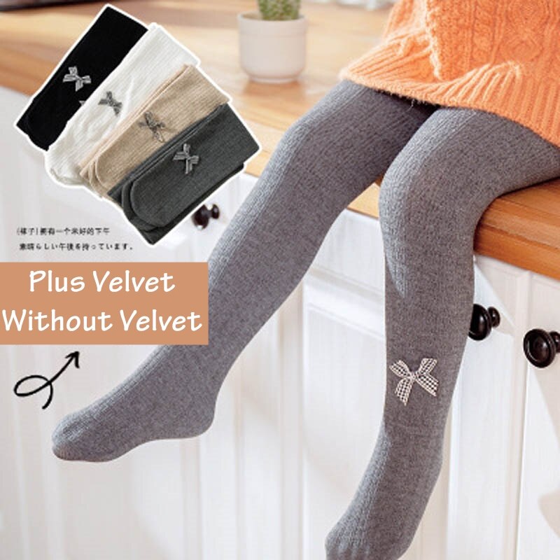 Baby Leggings for Autumn Winter Plus Velvet/Without Velvet Thickening Little Girls' Body To Keep Warm