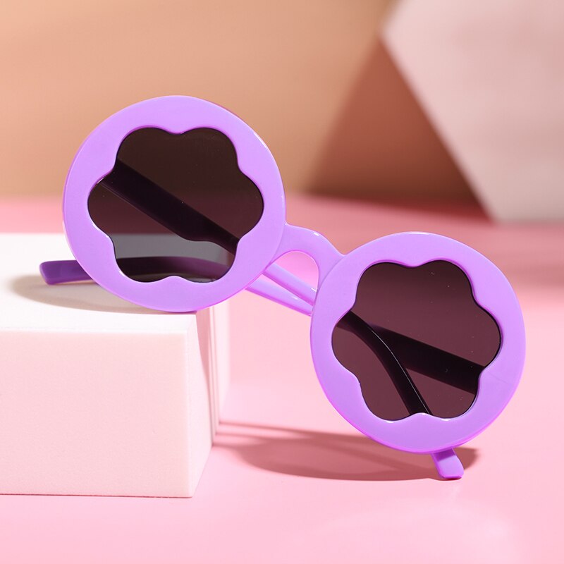 Kids UV400 Sunglasses Cute Floral Shaped Outdoor Beach Sunglasses for Toddler Boys Girls Baby Accessories Children's Boys Girls