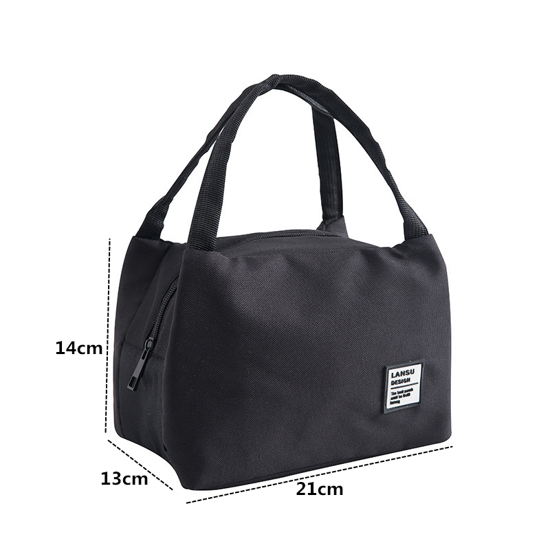 Purdored 1 pc solid madpose til kvinder vandtæt bento madpose termisk isoleret madkasse tote køletaske bento pouch frokost